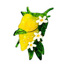 Load image into Gallery viewer, Lemon and Flowers Hair Claw Accessories Jenny Lemons 
