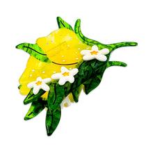 Load image into Gallery viewer, Lemon and Flowers Hair Claw Accessories Jenny Lemons 
