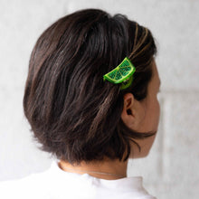 Load image into Gallery viewer, Lime Slice Hair Claw Accessories Jenny Lemons 
