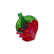 Load image into Gallery viewer, Midi Red Strawberry Hair Claw Accessories Jenny Lemons 
