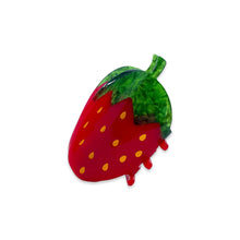 Load image into Gallery viewer, Midi Red Strawberry Hair Claw Accessories Jenny Lemons 
