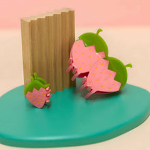 Load image into Gallery viewer, Mini Pink Strawberry Hair Claw Accessories Jenny Lemons 
