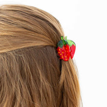 Load image into Gallery viewer, Mini Red Strawberry Hair Claw Accessories Jenny Lemons 
