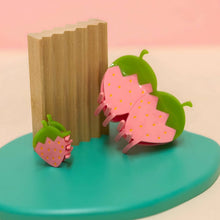 Load image into Gallery viewer, Pink Strawberry Hair Claw Accessories Jenny Lemons 
