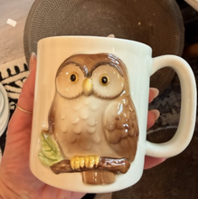 Load image into Gallery viewer, AS-IS Otagiri owl raised-relief mug

