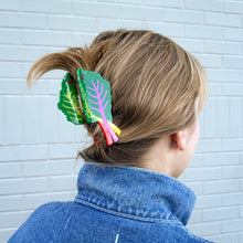 Load image into Gallery viewer, Rainbow Chard Hair Claw Accessories Jenny Lemons 
