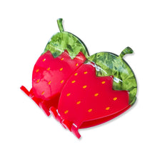 Load image into Gallery viewer, Red Strawberry Hair Claw Accessories Jenny Lemons 
