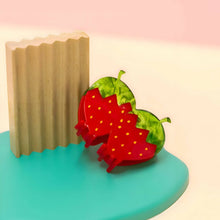 Load image into Gallery viewer, Red Strawberry Hair Claw Accessories Jenny Lemons 
