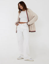 Load image into Gallery viewer, Cream Stripe Scholar Cardigan
