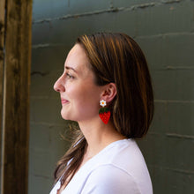 Load image into Gallery viewer, Strawberries and Flowers Earrings Jewelry Jenny Lemons 
