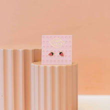 Load image into Gallery viewer, Strawberry Enamel Earrings Jewelry Jenny Lemons 
