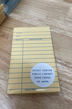 Load image into Gallery viewer, Secret Canyon Library Book Cards set of 40
