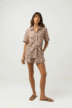 Load image into Gallery viewer, Chocolate Drifter Floral Shirt
