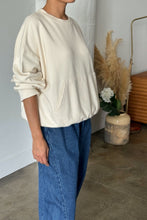 Load image into Gallery viewer, Naturel French Terry Poche Top
