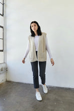 Load image into Gallery viewer, Natural Sleeveless Cardigan
