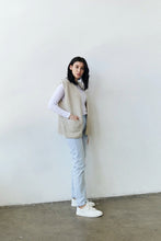 Load image into Gallery viewer, Natural Sleeveless Cardigan

