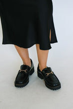 Load image into Gallery viewer, Black Satin Slip Skirt
