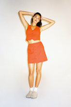Load image into Gallery viewer, Blood Orange Linen Francoise Skirt
