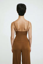 Load image into Gallery viewer, Camel Sheila Ruched Tank

