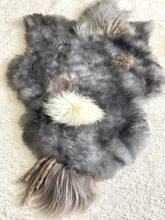 Load image into Gallery viewer, Grey Upcycled sheepskin

