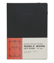 Load image into Gallery viewer, Life Noble Hardcover Notebook Black - A5 Large
