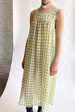 Load image into Gallery viewer, Olive Gingham Dahlia Dress
