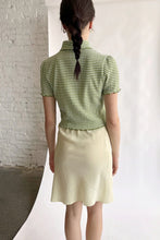 Load image into Gallery viewer, Olive Check Sabrina Top
