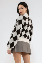 Load image into Gallery viewer, Brown Argyle Cardigan
