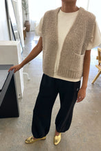 Load image into Gallery viewer, Oatmeal Alpaca Grandpa Vest
