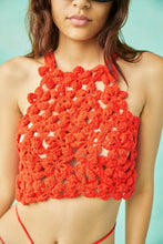 Load image into Gallery viewer, Red Manolita Crochet Top
