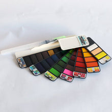 Load image into Gallery viewer, Aqua Fan Watercolor Paint Set
