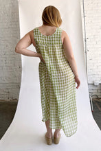Load image into Gallery viewer, Olive Gingham Dahlia Dress
