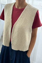 Load image into Gallery viewer, Naturel Cotton Granny Sweater Vest
