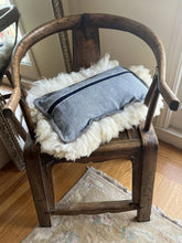 Load image into Gallery viewer, climate beneficial ™ wool shearling/selvage edge denim pillow

