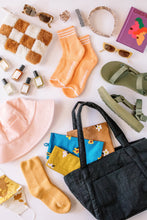 Load image into Gallery viewer, X Prism Cognac + White Checkered Patchwork Pouch
