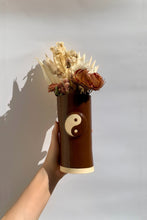 Load image into Gallery viewer, Chocolate Yin Yang Vase
