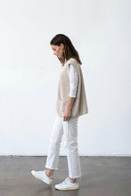 Load image into Gallery viewer, Natural Sleeveless Cardigan
