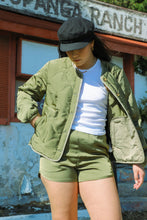 Load image into Gallery viewer, Military Olive Flight Padded Jacket
