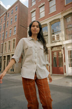 Load image into Gallery viewer, Dove Stripe Bowery Flannel
