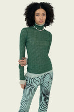 Load image into Gallery viewer, Fern Ross Mesh Thumbhole Top
