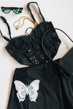 Load image into Gallery viewer, Black Eyelet Sammie Corset
