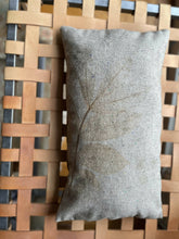 Load image into Gallery viewer, Eco print on confetti wool/pixel stripe wool back, lumbar
