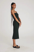 Load image into Gallery viewer, Vintage Black Hemp Rib One Shoulder Dress
