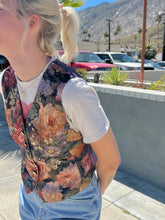 Load image into Gallery viewer, 90s Romantic Gold Button Vest
