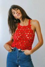 Load image into Gallery viewer, Red Manolita Crochet Top

