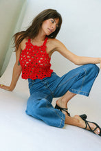 Load image into Gallery viewer, Red Manolita Crochet Top
