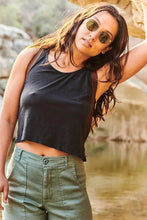 Load image into Gallery viewer, Black Cropped Tank
