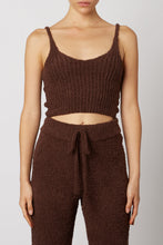 Load image into Gallery viewer, Chocolate Plush Sweater Tank
