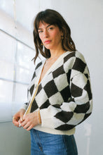 Load image into Gallery viewer, Brown Argyle Cardigan
