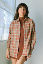 Load image into Gallery viewer, Orange Flannel Oversized Shirt
